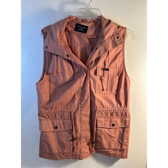 Love Tree Cargo Large Vest Pink rn#133678 - Picture 2 of 7